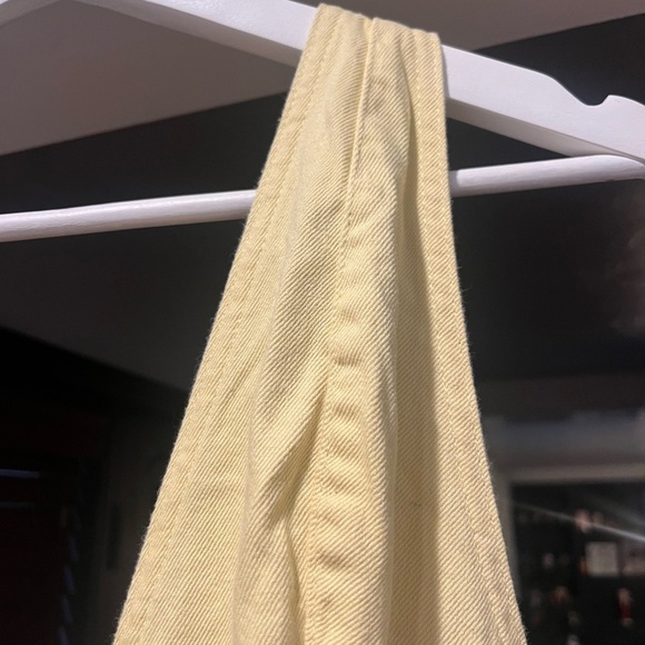 Unban Outfitters yellow denim overall dress with adjustable straps - Picture 4 of 5